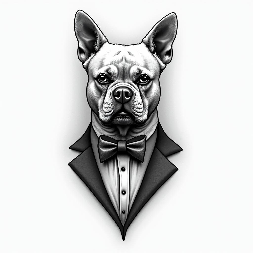 bow tiehigly detailed tattoo - Variation 30