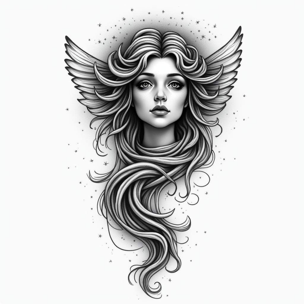 Geminihigly detailed tattoo - Variation 14