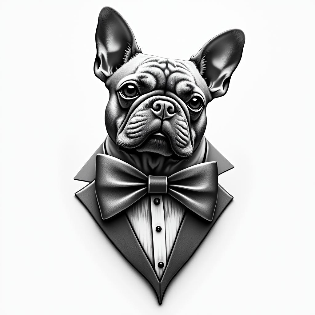 bow tiehigly detailed tattoo - Variation 11