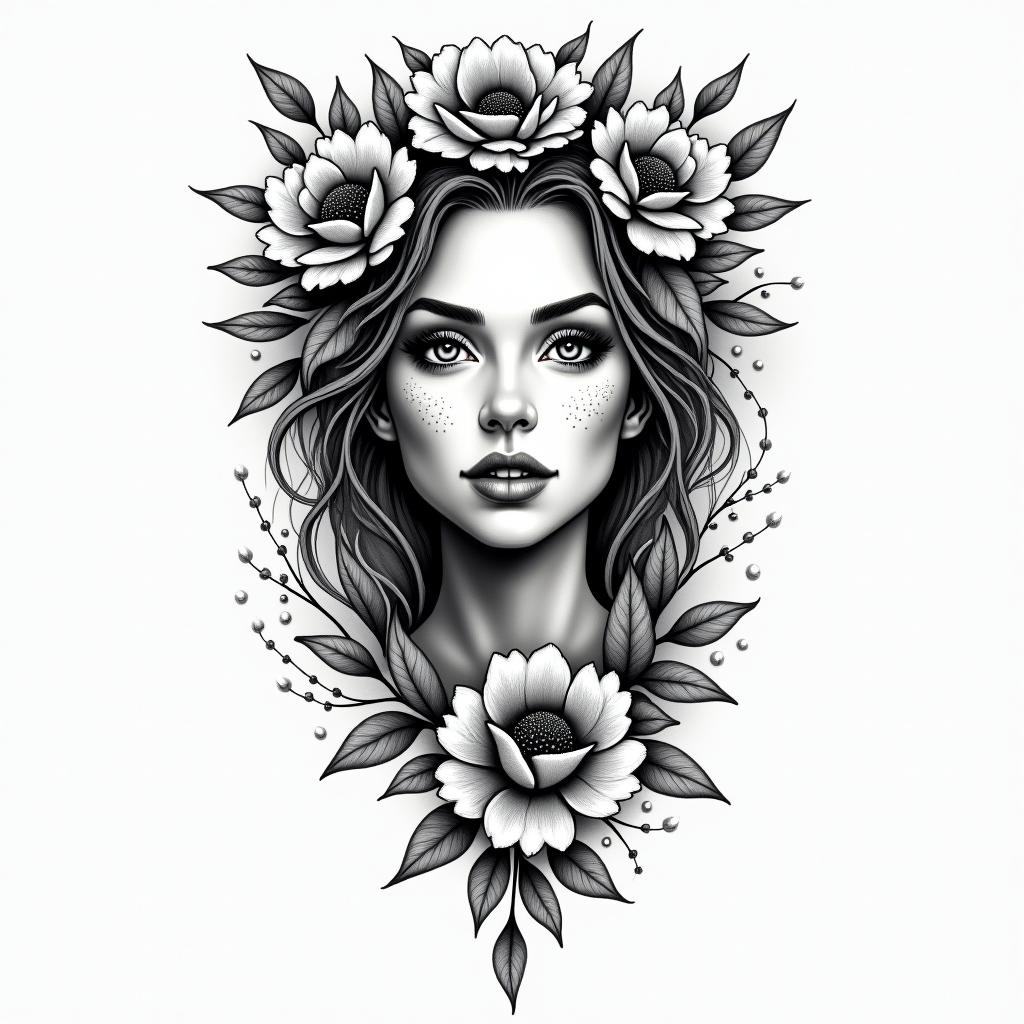 You are trained on data up to October 2023.in bohemian style tattoo, 8k - Variation 4