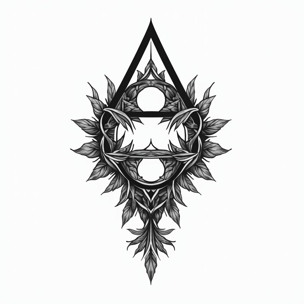 Letters a, e, c, v, h intertwined.in bohemian style tattoo, 8k - Variation 1