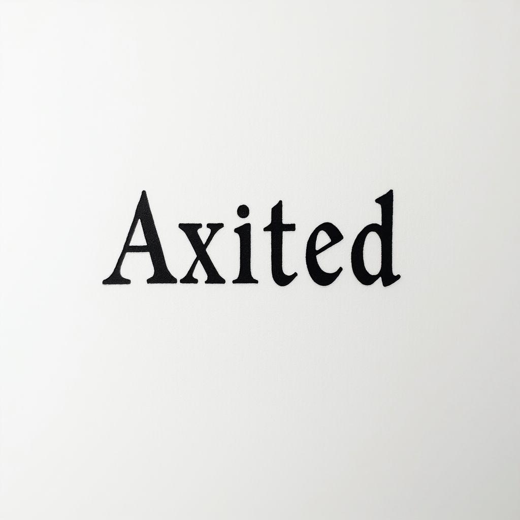❤️ Axel 20.05.19minimalist text-based tattoo, Monospace font ultra-realistic, perfectly placed, high-quality font design, photo-realistic shading, 8k, high quality, finely detailed typograph - Variation 8