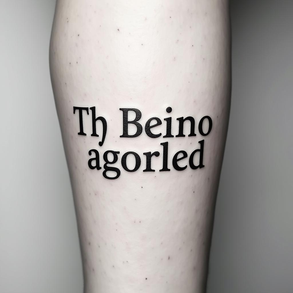 ❤️ Axel 20.05.19minimalist text-based tattoo, Monospace font ultra-realistic, perfectly placed, high-quality font design, photo-realistic shading, 8k, high quality, finely detailed typograph - Variation 3