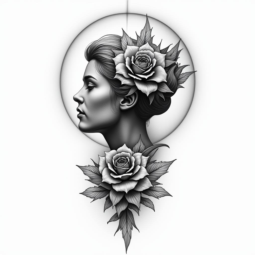Helioshigly detailed tattoo - Variation 1