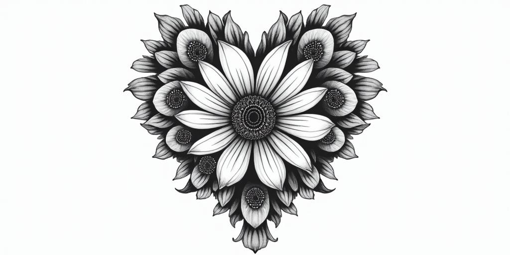 Lovein bohemian style tattoo, 8k - Variation 4