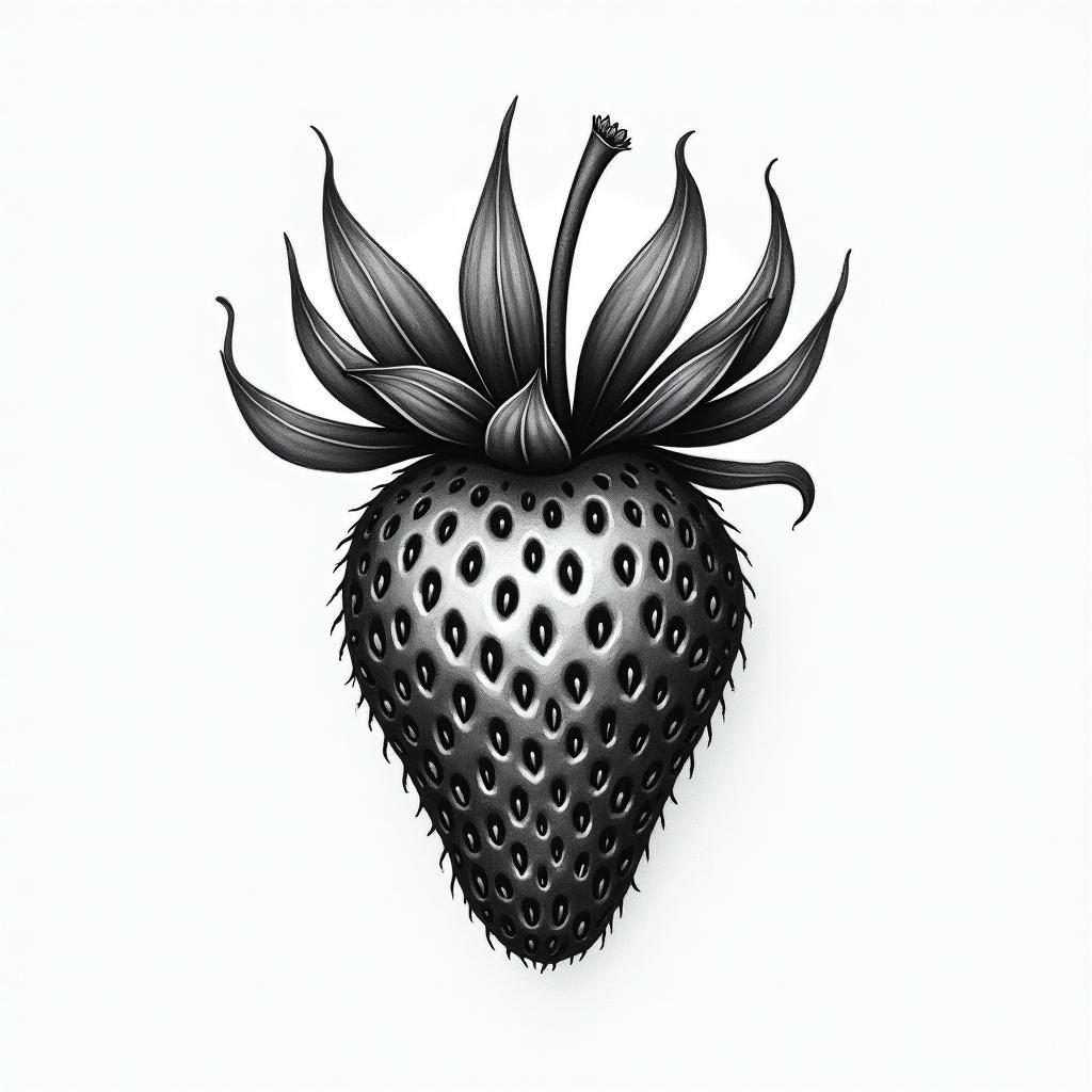Strawberryhigly detailed tattoo - Variation 2