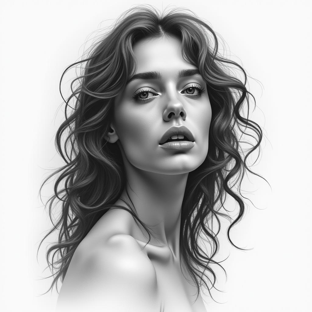 Fall from gracein realism tattoo style, featuring a highly detailed, lifelike, capturing every detail, photorealistic, ultra realistic, intricate shading, smooth and sharp,   - Variation 4