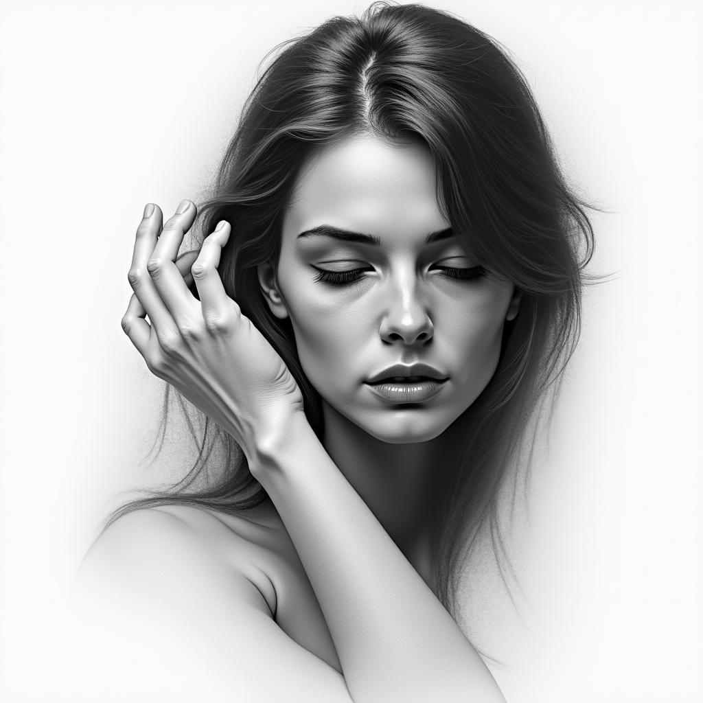 Fall from gracein realism tattoo style, featuring a highly detailed, lifelike, capturing every detail, photorealistic, ultra realistic, intricate shading, smooth and sharp,   - Variation 2