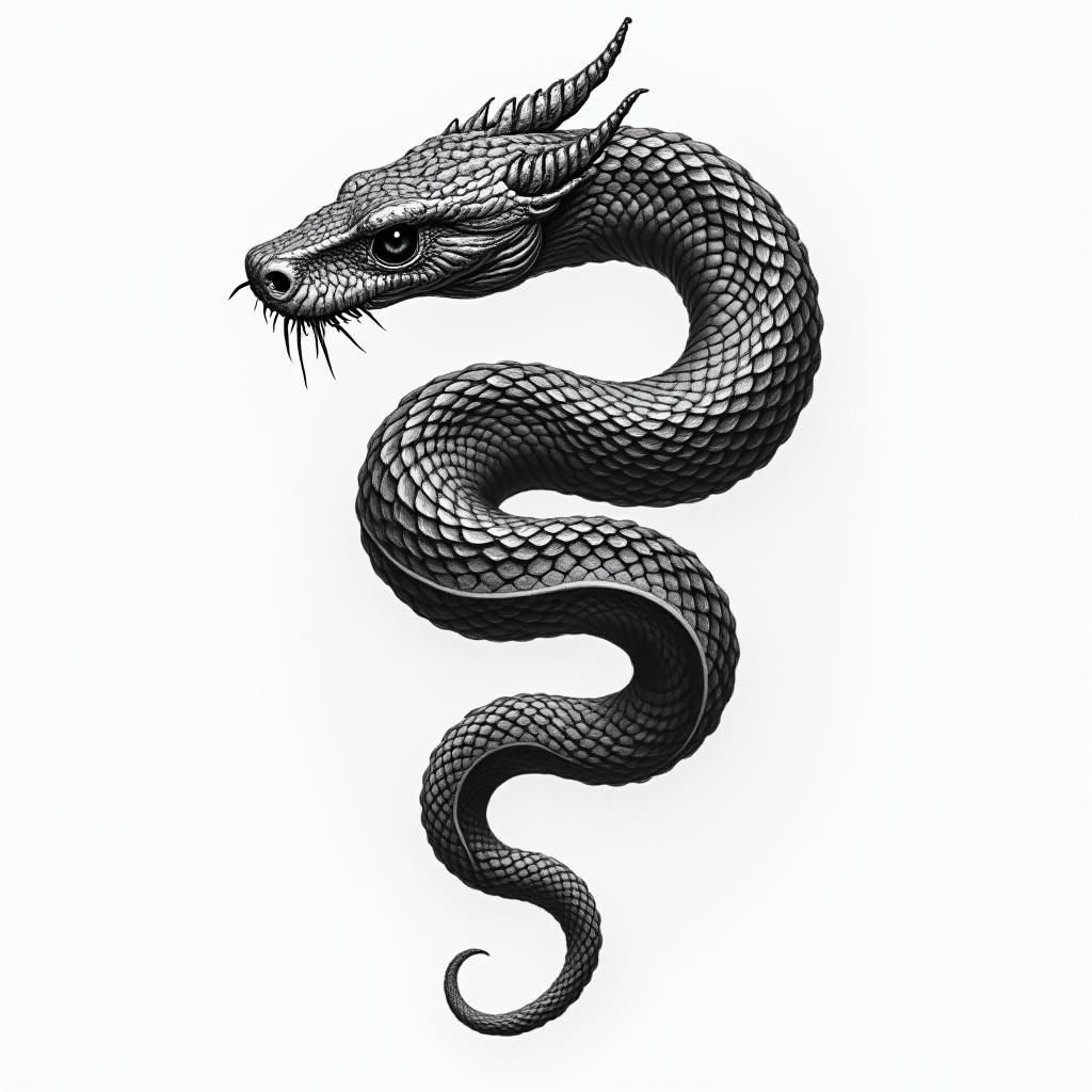 Snakehigly detailed tattoo - Variation 6