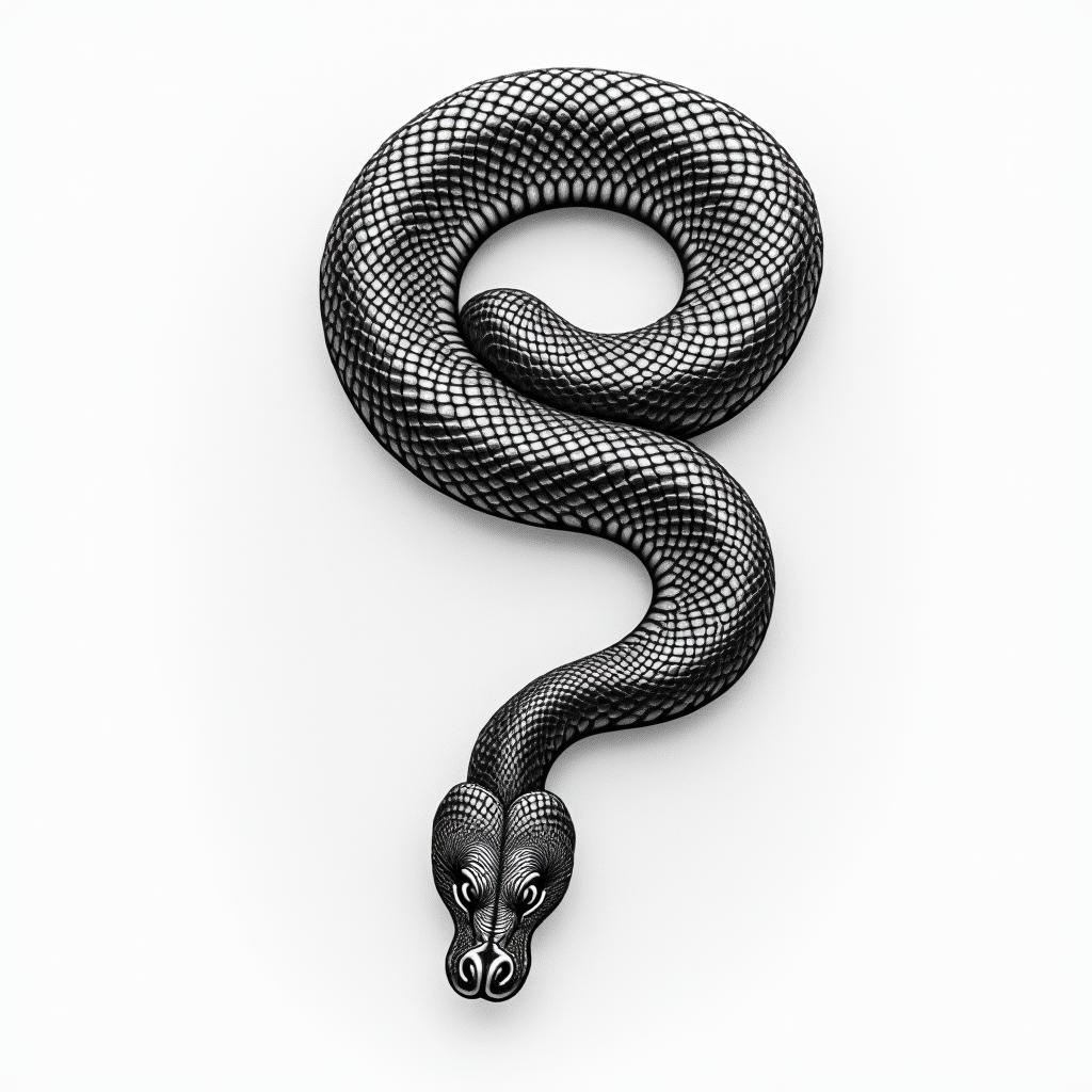 Snakehigly detailed tattoo - Variation 9