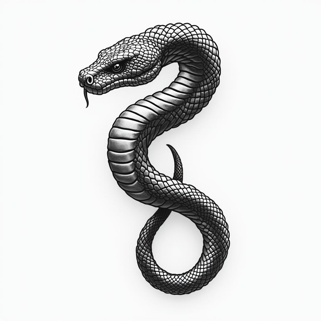 Snakehigly detailed tattoo - Variation 8