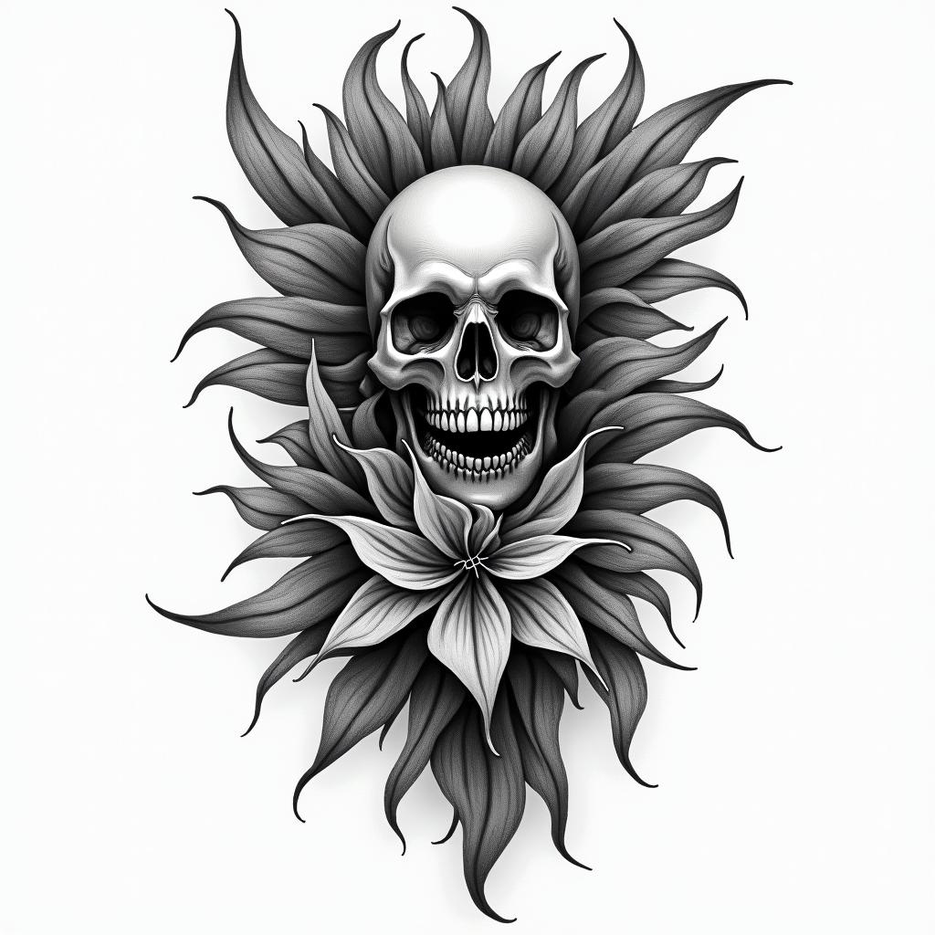 INNEFFABLY NAMED BETHUCK TRAVAIL higly detailed tattoo