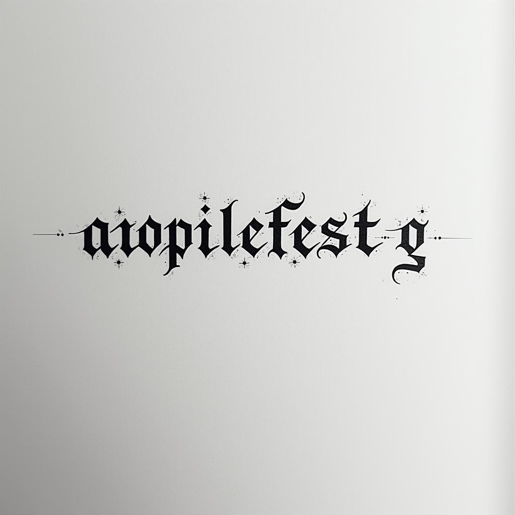 🖤Axel 🖤
20.05.19minimalist text-based tattoo, Monospace font ultra-realistic, perfectly placed, high-quality font design, photo-realistic shading, 8k, high quality, finely detailed typograph - Variation 4