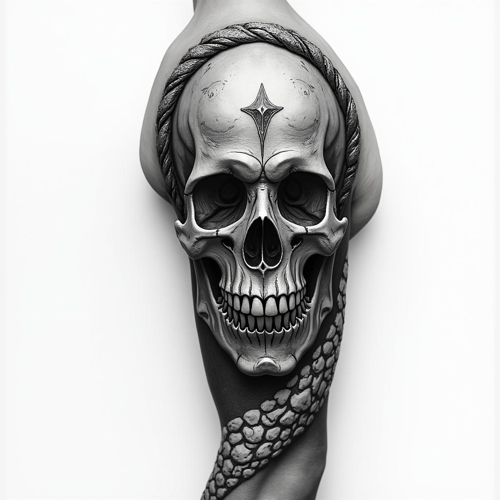 Lord of the rings half sleevehigly detailed tattoo - Variation 3