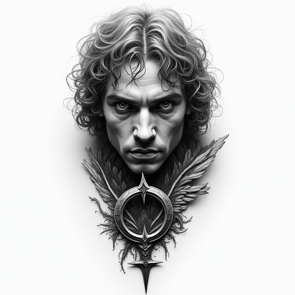 Lord Of The Rings moviehigly detailed tattoo - Variation 4