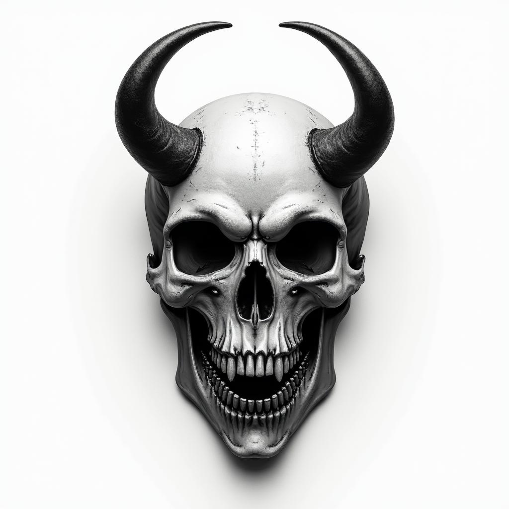 Mask skull beast lovein realism tattoo style, featuring a highly detailed, lifelike, capturing every detail, photorealistic, ultra realistic, intricate shading, smooth and sharp,  