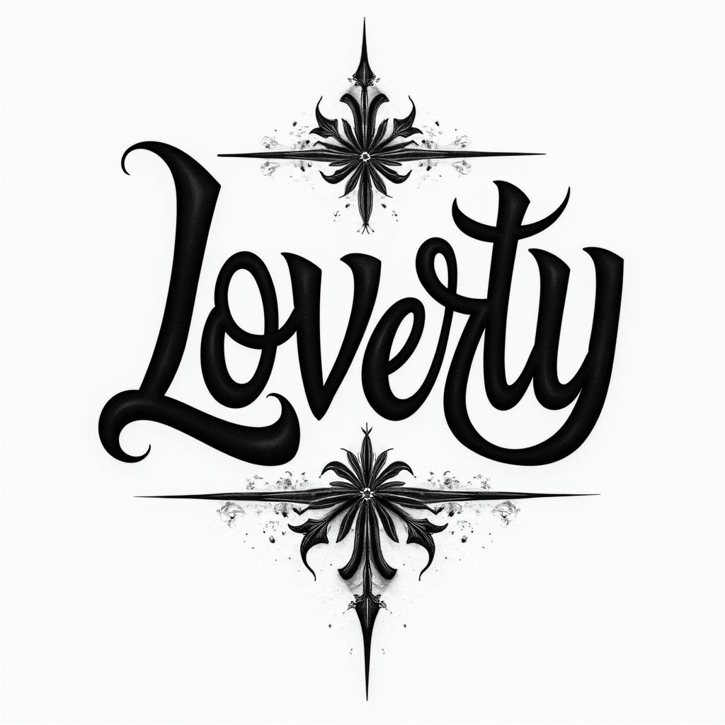 Loyalty in Chicano scripthigly detailed tattoo - Variation 2