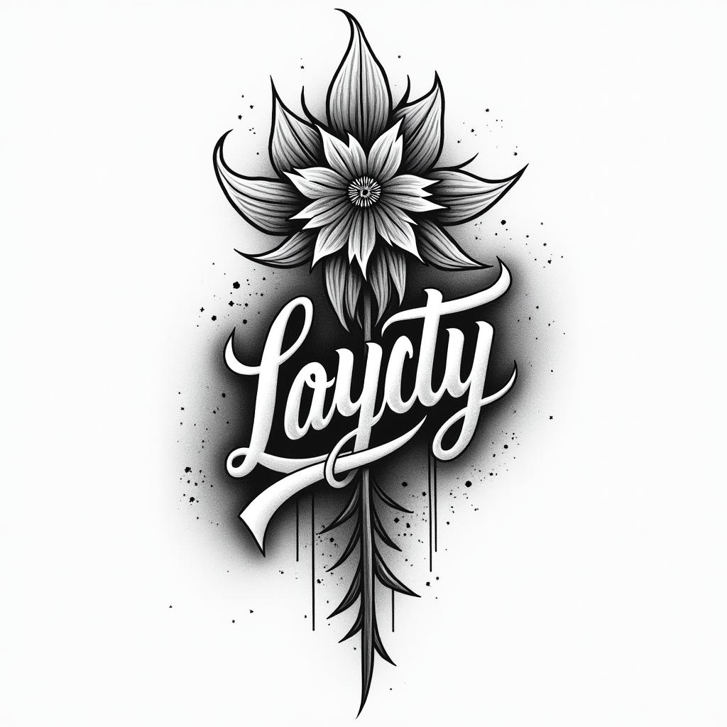 Loyalty in Chicano scripthigly detailed tattoo