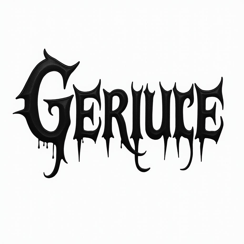 Enrique, Geminitext-based tattoo, gothic font ultra-realistic, perfectly placed, high-quality font design, photo-realistic shading, 8k, high quality, finely detailed typography