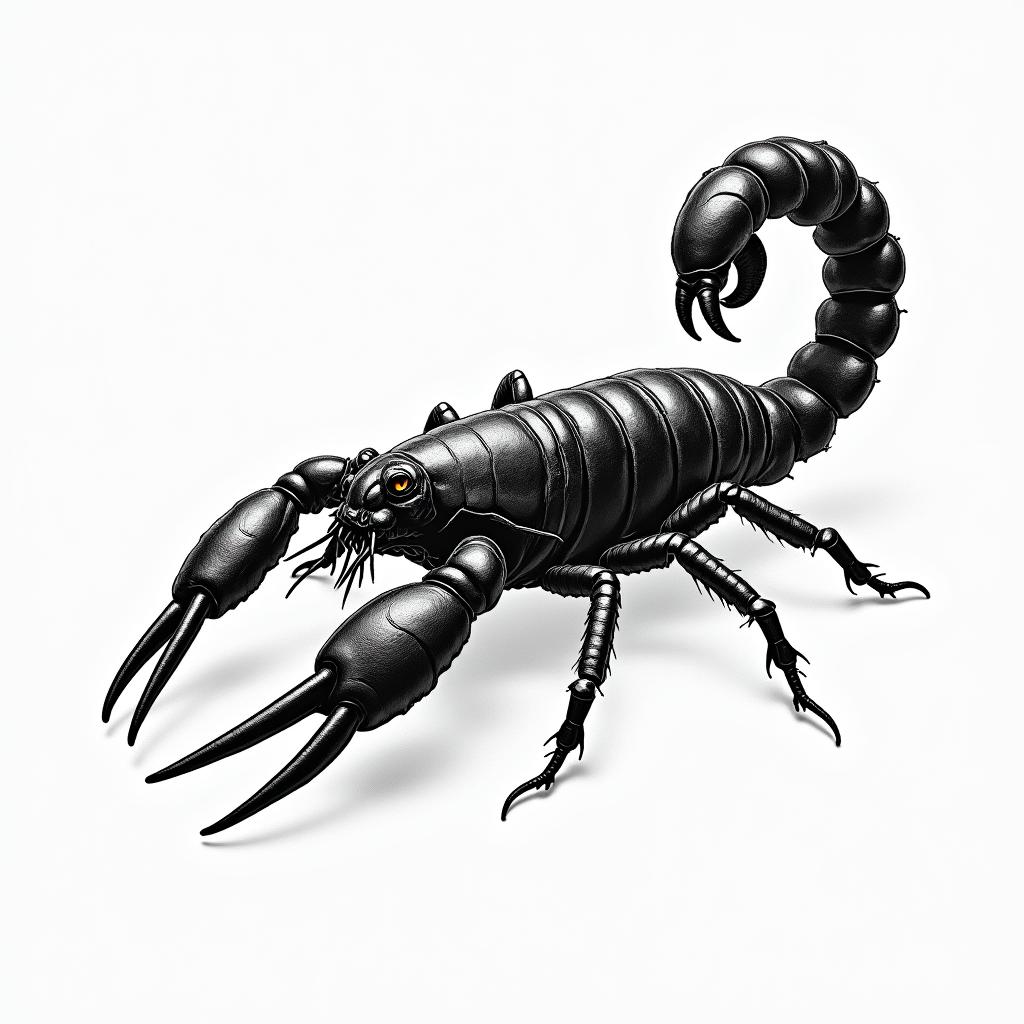Scorpionhigly detailed tattoo - Variation 2