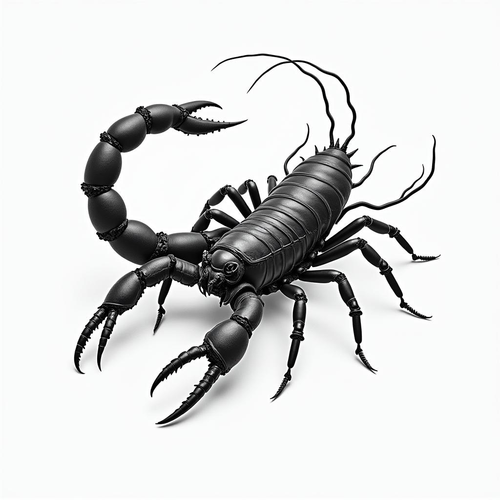 Scorpionhigly detailed tattoo