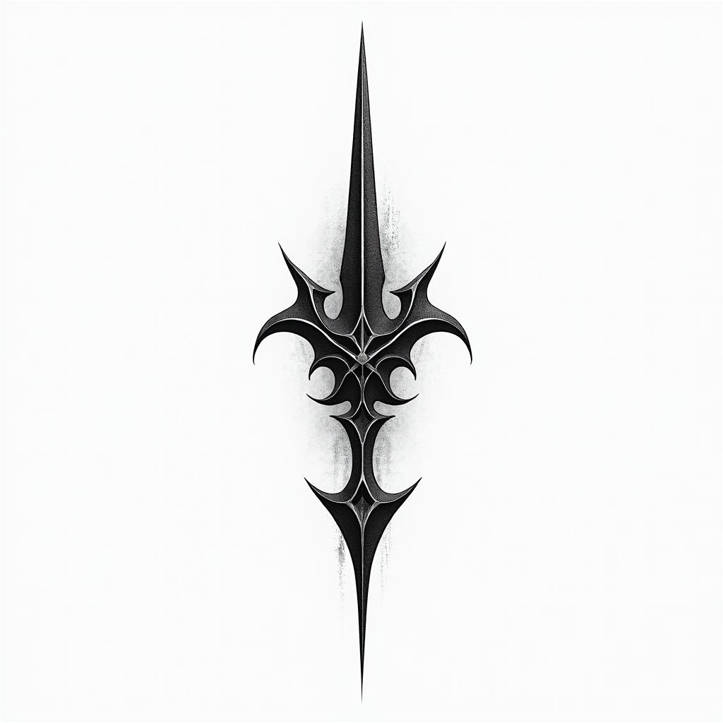 Arrowhigly detailed tattoo - Variation 2