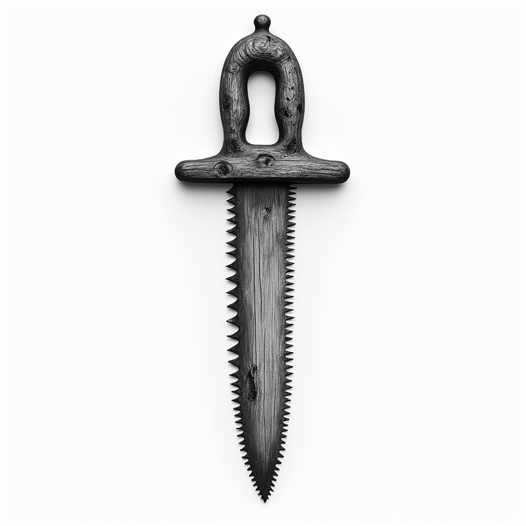 A tattoo design featuring a vintage saw blade intertwined with cedar wood elements, symbolizing individuality and craftsmanship. Incorporate natural textures and intricate details to showcase the beauty of wood and the essence of woodworking, reflecting a passion for old tools and the art of Against the Grain Woodworking.higly detailed tattoo