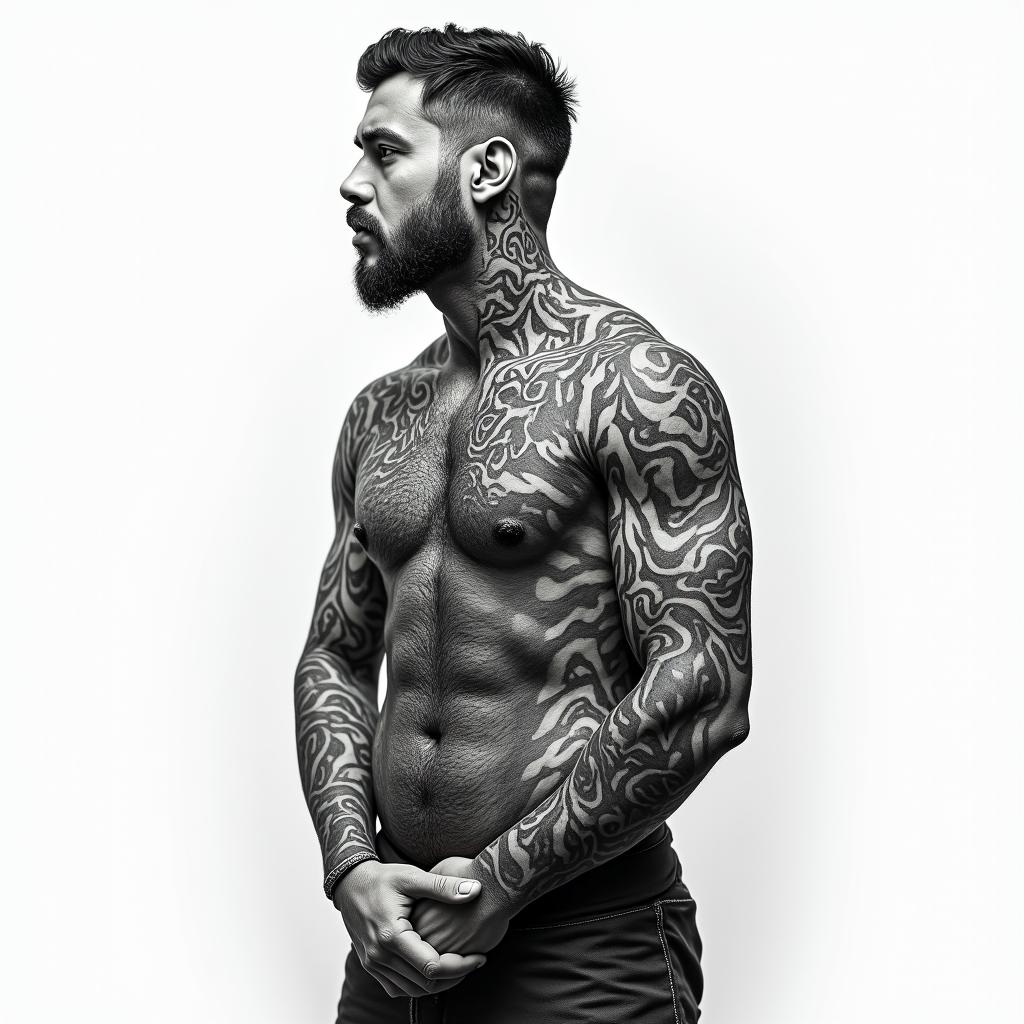 Óscar weighs in CDMXhigly detailed tattoo - Variation 2