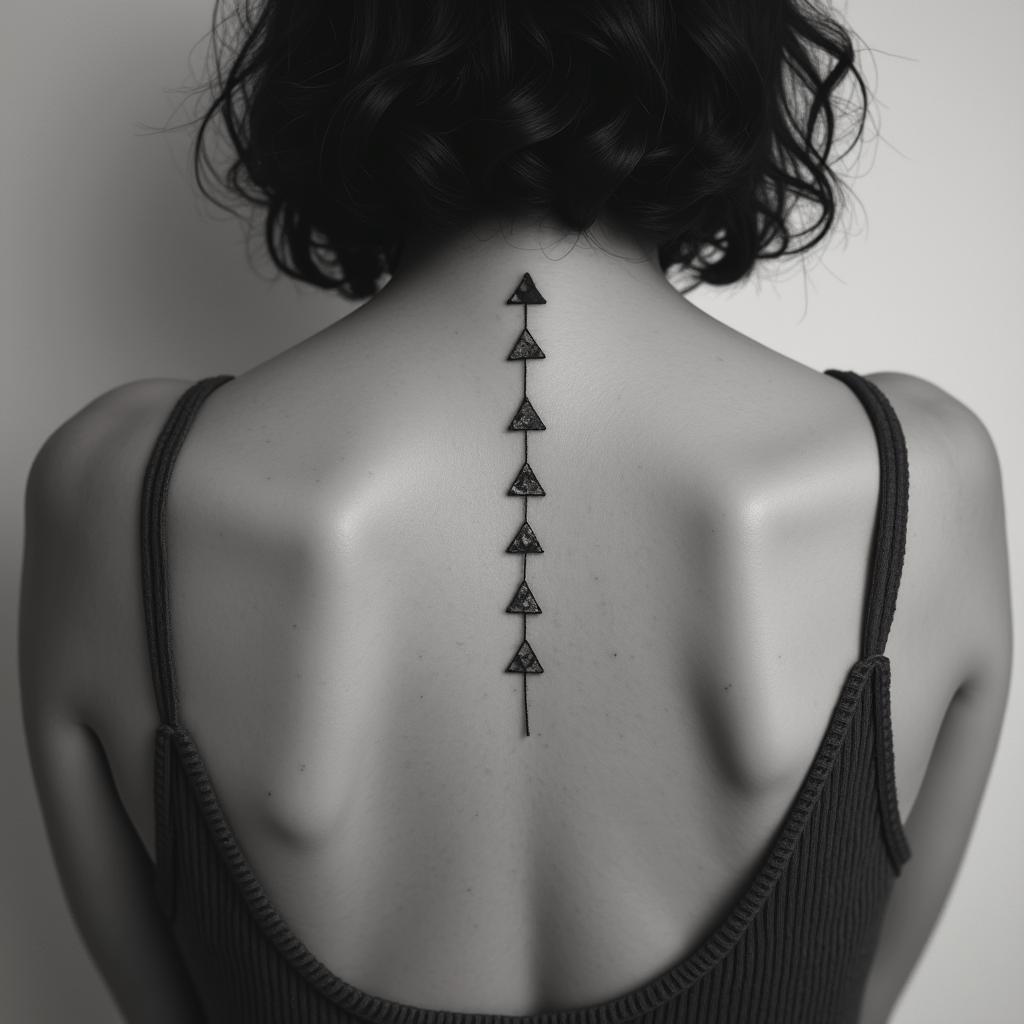 Include names Nate Jobe Kade Thea Grace Ted William Josie Elsie Winnie Estherin minimalist style tattoo, featuring simple shapes and fine lines, with minimal shading and details, tiny triangles, creating a sense of balance and harmony - Variation 4