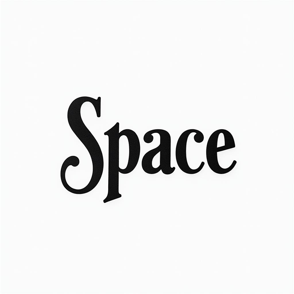 Spaceminimalist text-based tattoo, Monospace font ultra-realistic, perfectly placed, high-quality font design, photo-realistic shading, 8k, high quality, finely detailed typograph - Variation 1