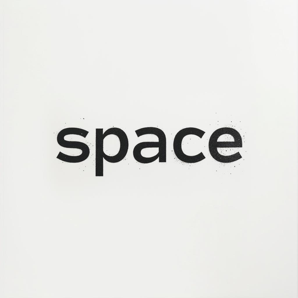 Spaceminimalist text-based tattoo, Monospace font ultra-realistic, perfectly placed, high-quality font design, photo-realistic shading, 8k, high quality, finely detailed typograph - Variation 2