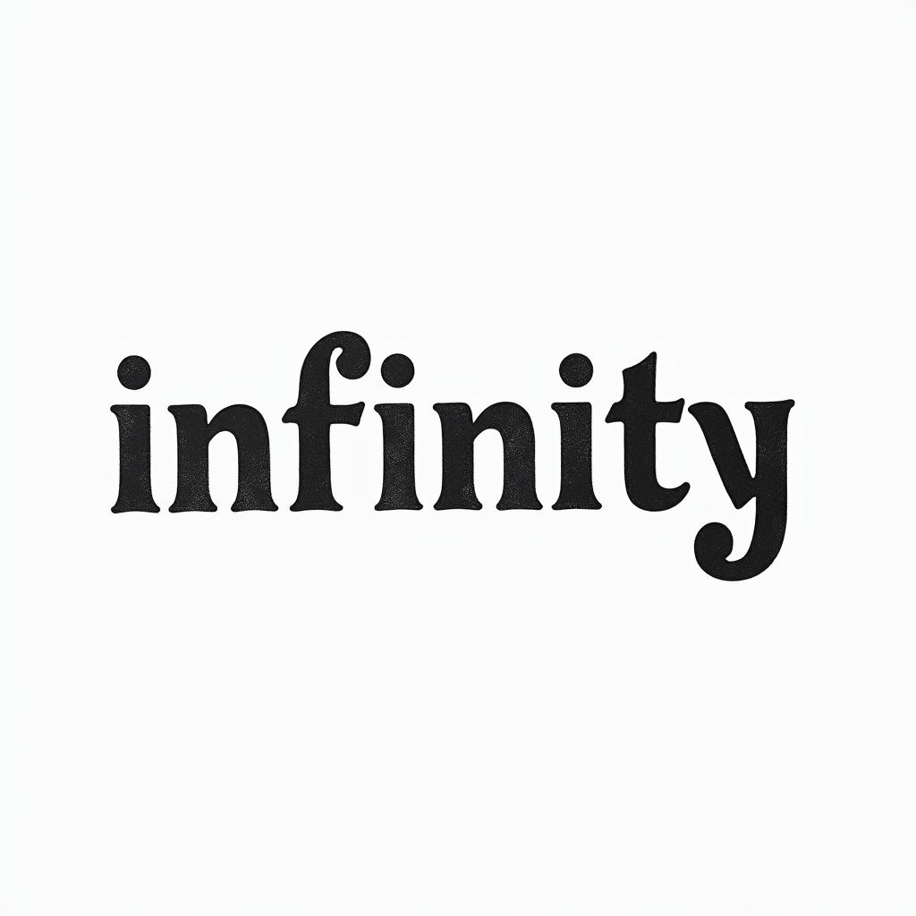 Robert infinityminimalist text-based tattoo, Monospace font ultra-realistic, perfectly placed, high-quality font design, photo-realistic shading, 8k, high quality, finely detailed typograph - Variation 2