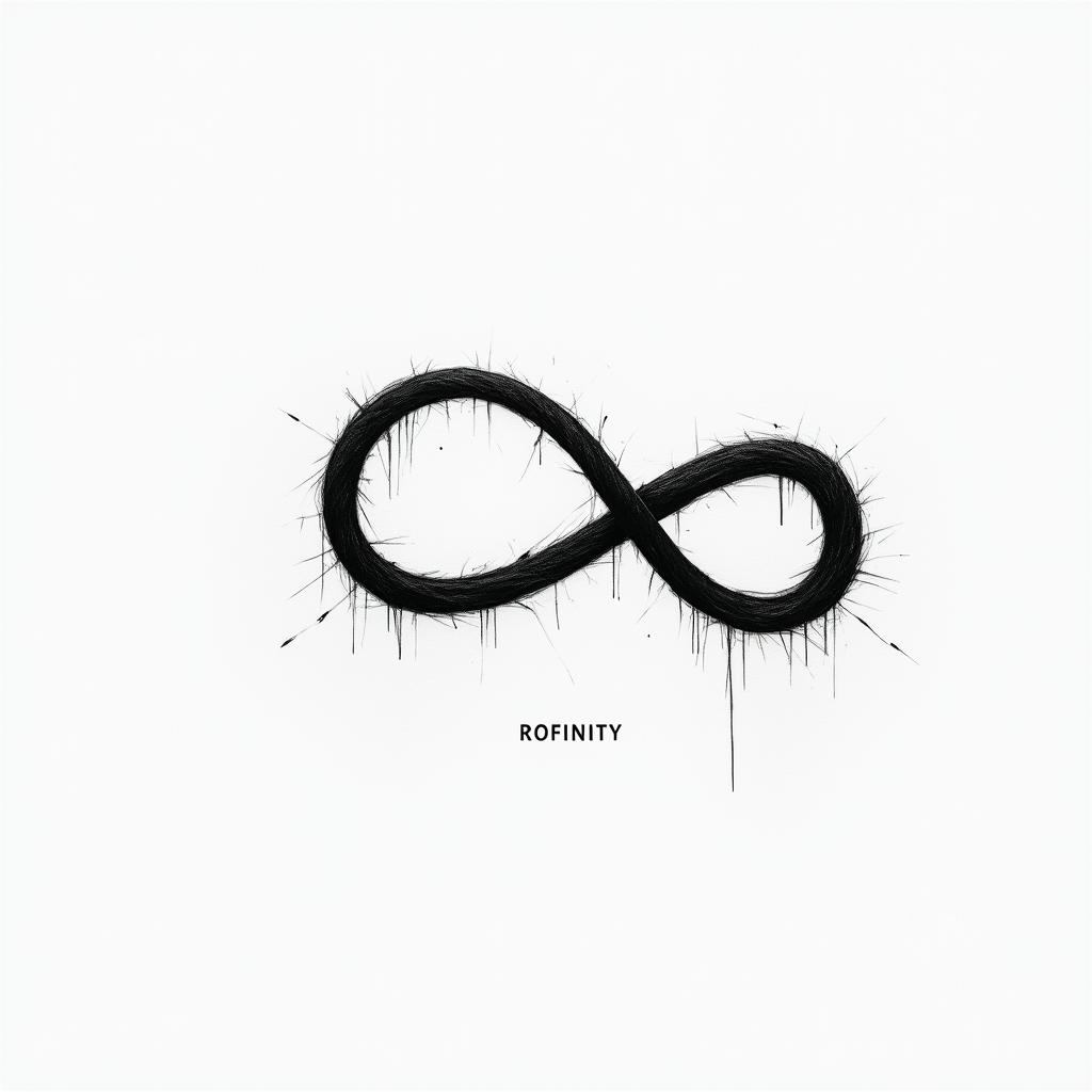Robert infinityminimalist text-based tattoo, Monospace font ultra-realistic, perfectly placed, high-quality font design, photo-realistic shading, 8k, high quality, finely detailed typograph - Variation 4