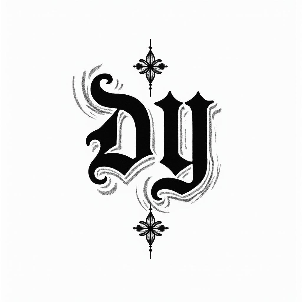 The word “φιλότιμο” with shade and little art around ittext-based tattoo, gothic font ultra-realistic, perfectly placed, high-quality font design, photo-realistic shading, 8k, high quality, finely detailed typography - Variation 5