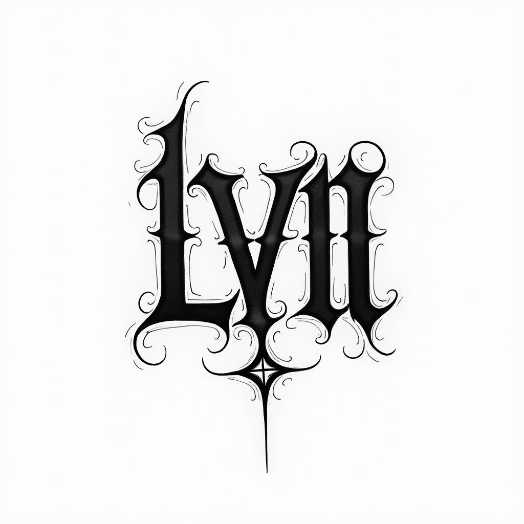 The word “φιλότιμο” with shade and little art around ittext-based tattoo, gothic font ultra-realistic, perfectly placed, high-quality font design, photo-realistic shading, 8k, high quality, finely detailed typography - Variation 6