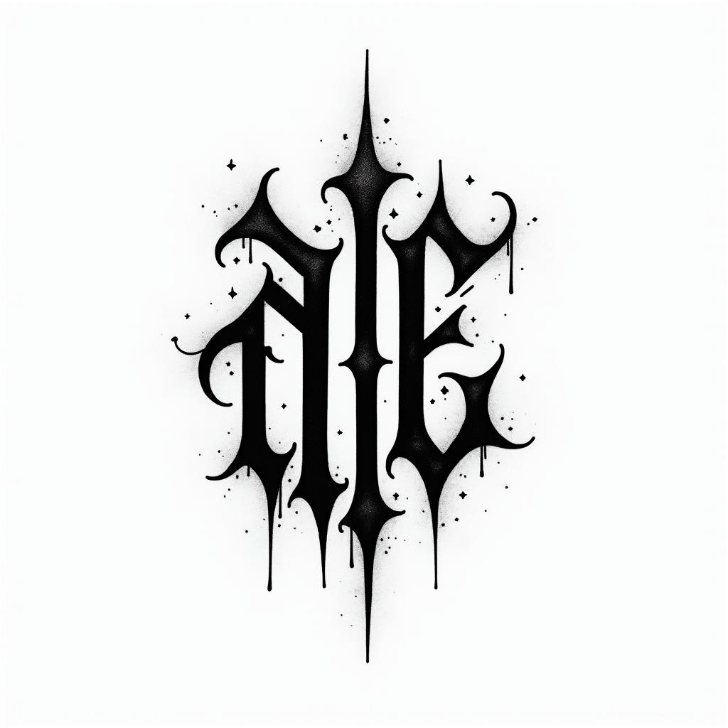 The word “φιλότιμο” with shade and little art around ittext-based tattoo, gothic font ultra-realistic, perfectly placed, high-quality font design, photo-realistic shading, 8k, high quality, finely detailed typography - Variation 8