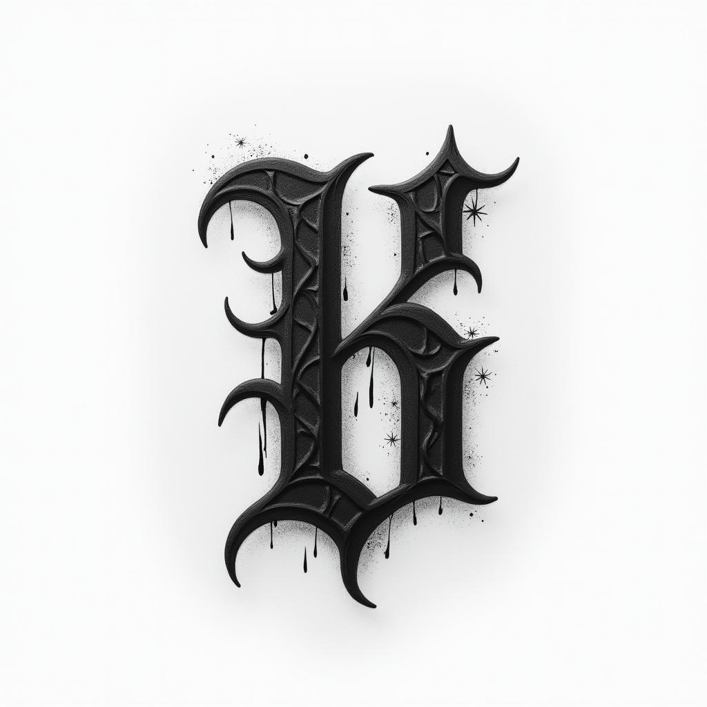 The word “φιλότιμο” with shade and little art around ittext-based tattoo, gothic font ultra-realistic, perfectly placed, high-quality font design, photo-realistic shading, 8k, high quality, finely detailed typography - Variation 7