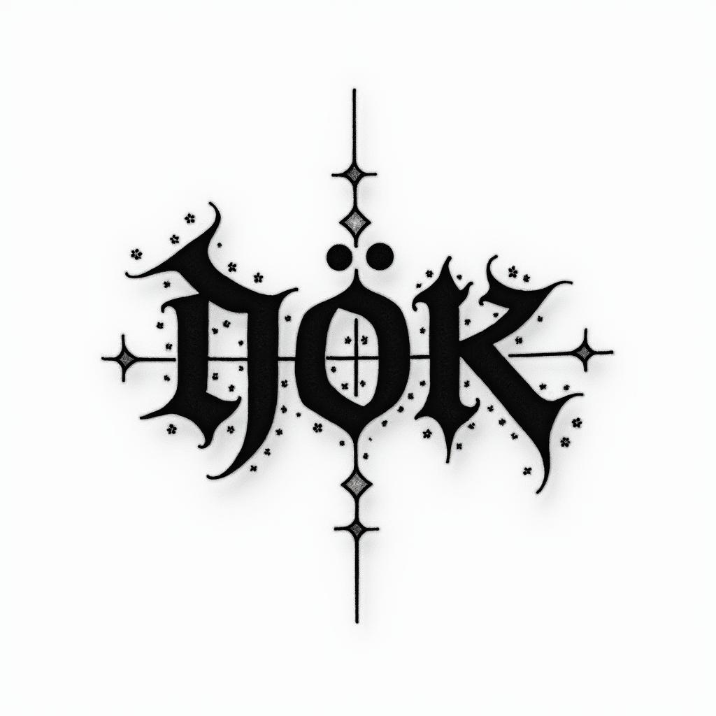 The word “φιλότιμο” with shade and little art around ittext-based tattoo, gothic font ultra-realistic, perfectly placed, high-quality font design, photo-realistic shading, 8k, high quality, finely detailed typography - Variation 2