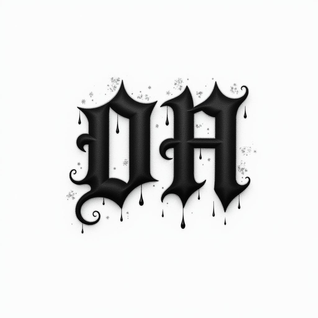 The word “φιλότιμο” with shade and little art around ittext-based tattoo, gothic font ultra-realistic, perfectly placed, high-quality font design, photo-realistic shading, 8k, high quality, finely detailed typography - Variation 3