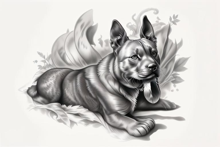 A highly detailed and lifelike composition, tattoo art, realism style, ultra-high resolution, smooth gradients and intricate textures, monochromatic black-and-gray tones, diffused soft lighting for natural depth.undefined - Variation 200