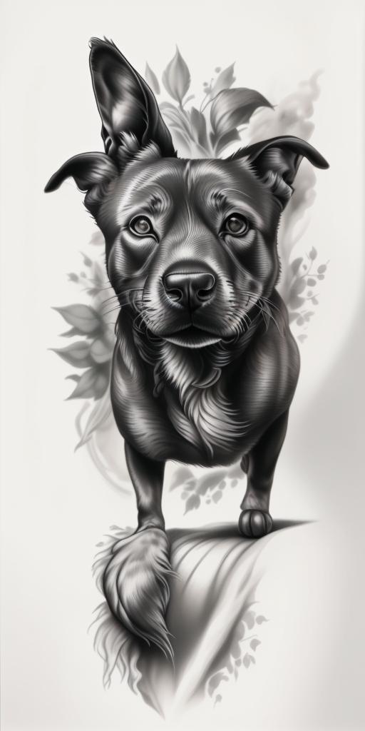 A highly detailed and lifelike composition, tattoo art, realism style, ultra-high resolution, smooth gradients and intricate textures, monochromatic black-and-gray tones, diffused soft lighting for natural depth.undefined - Variation 189