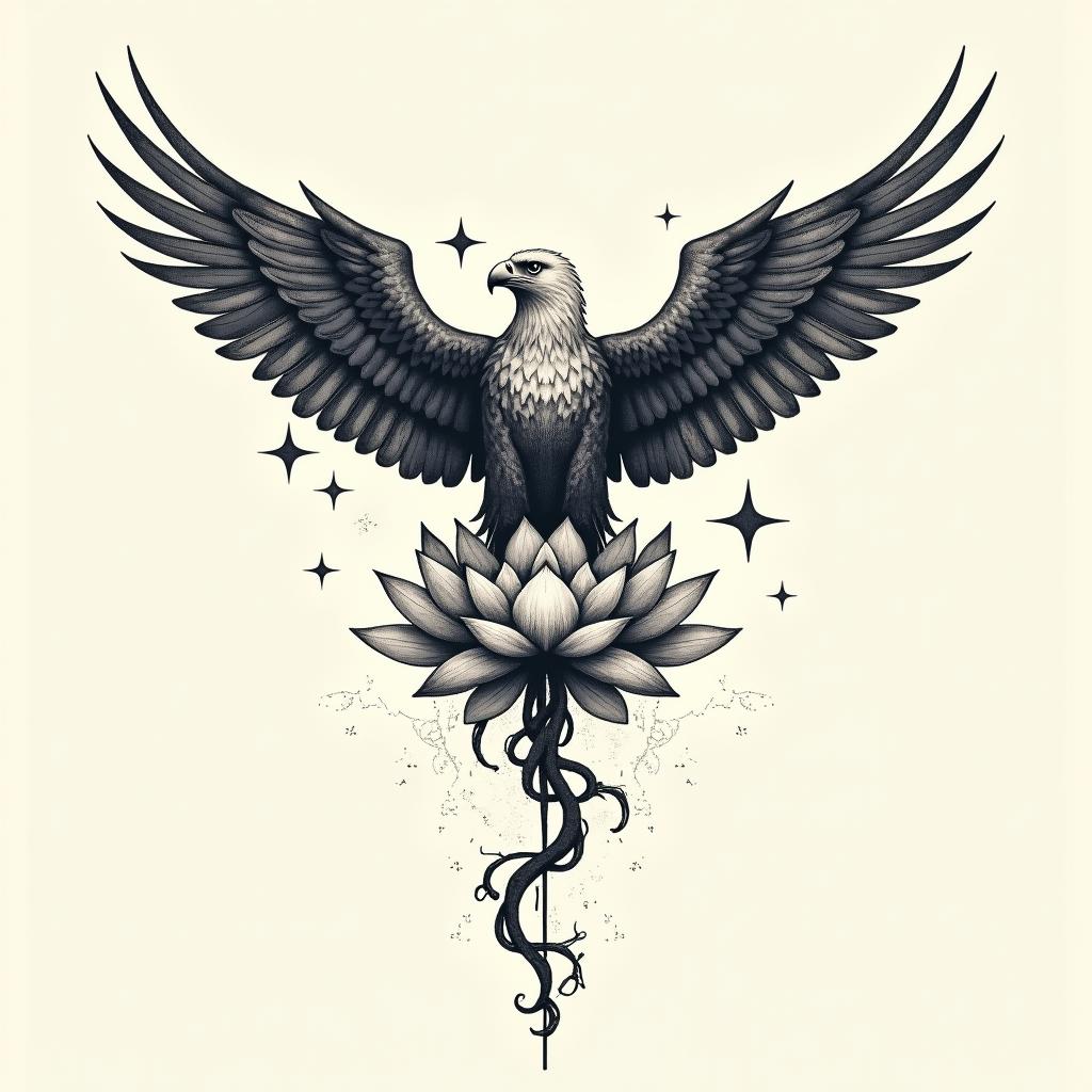 Dotwork tattoo design