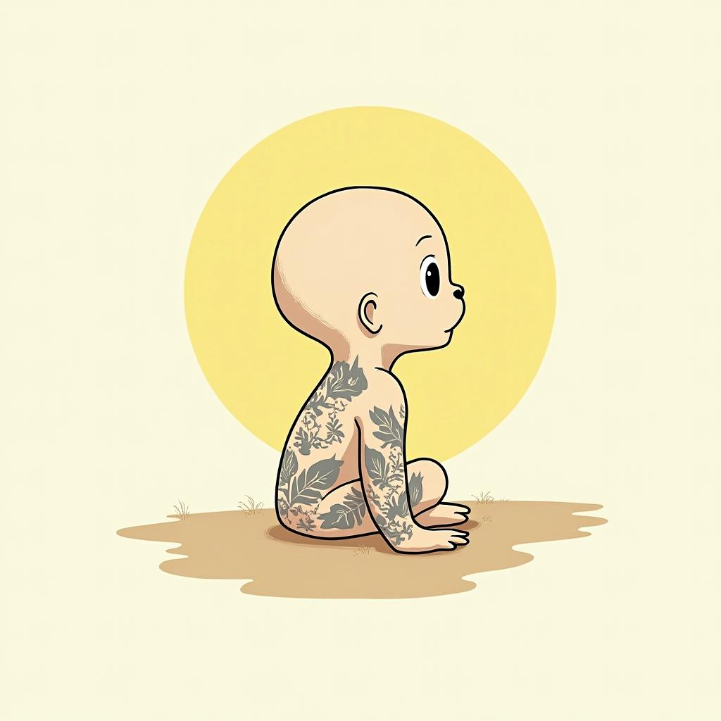 Kelvin days Galician April 16, 1997 Aries sign.Ghibli, Studio Ghibli aesthetic, hand-drawn anime style, retro nostalgic atmosphere, retro soft pastel color palette with earthy tones, retro Japanese cinematic shot, yellow tint effect, bald character, smooth surface, anime shadow 90's anime style - Variation 4