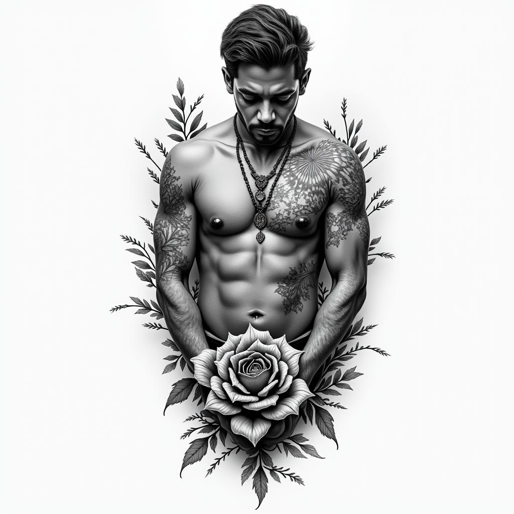 Fernando,pieces,Philippineshigly detailed tattoo - Variation 4