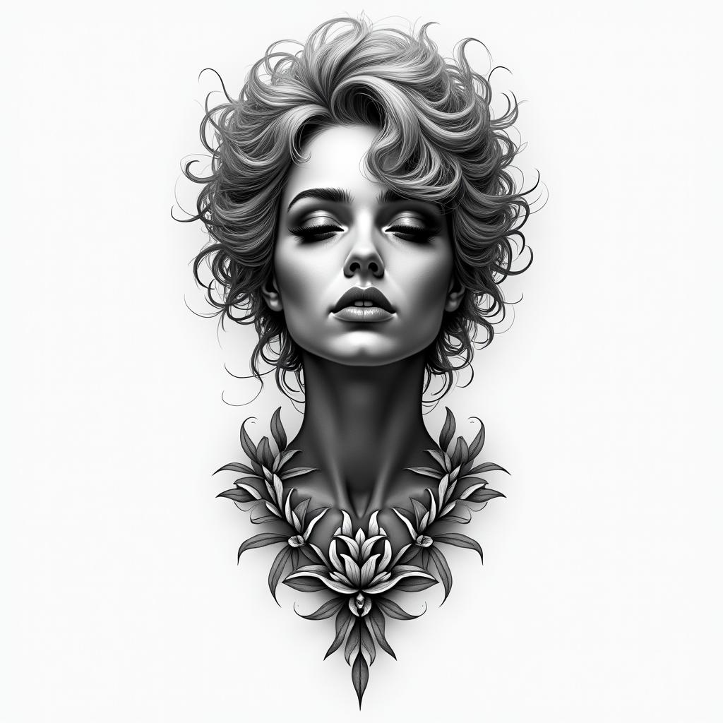 Trust no onehigly detailed tattoo - Variation 6