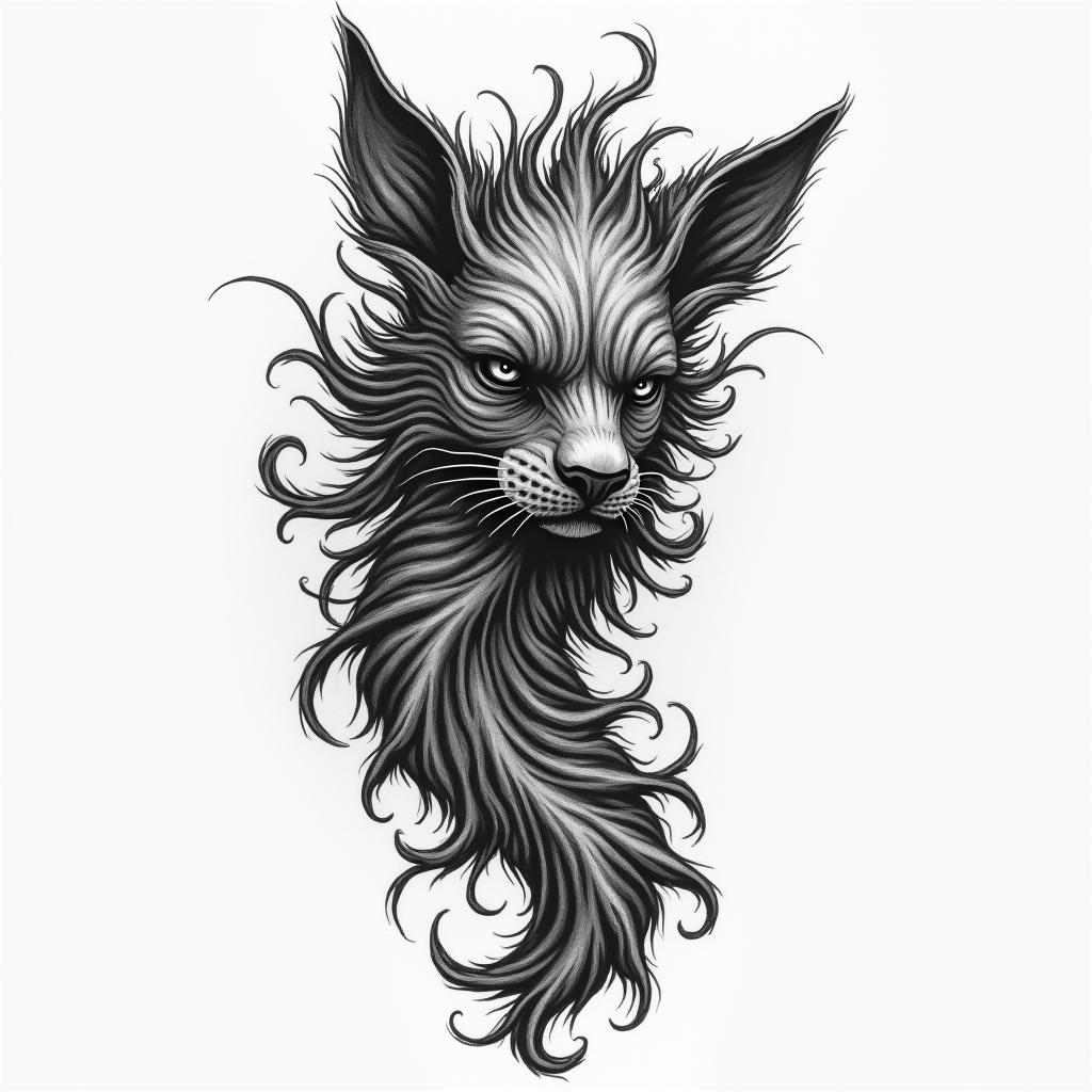 Trust no onehigly detailed tattoo - Variation 7