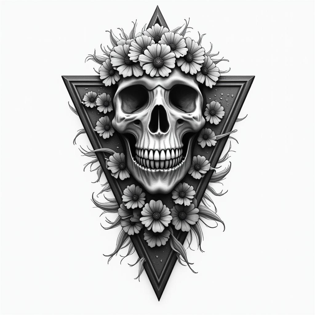 Trust no onehigly detailed tattoo - Variation 4