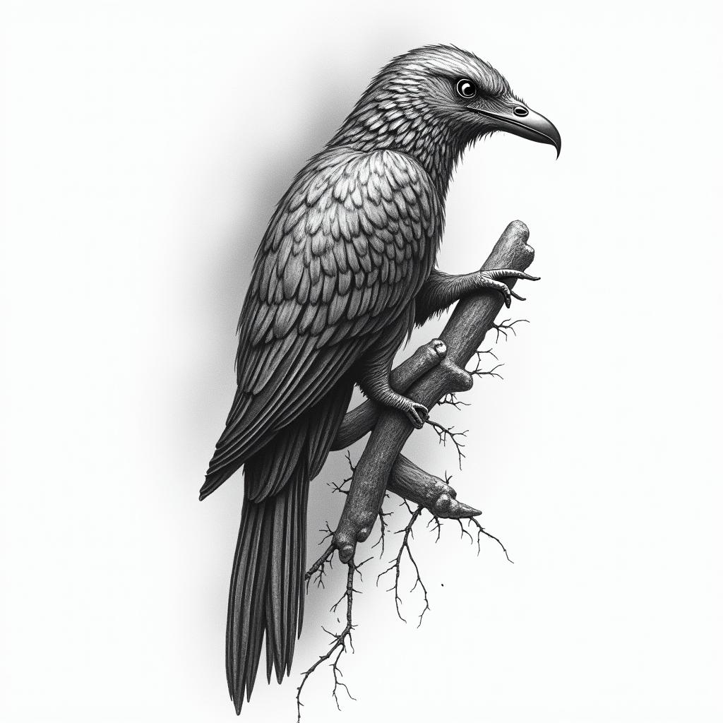 A quick draw used for climbing higly detailed tattoo - Variation 3