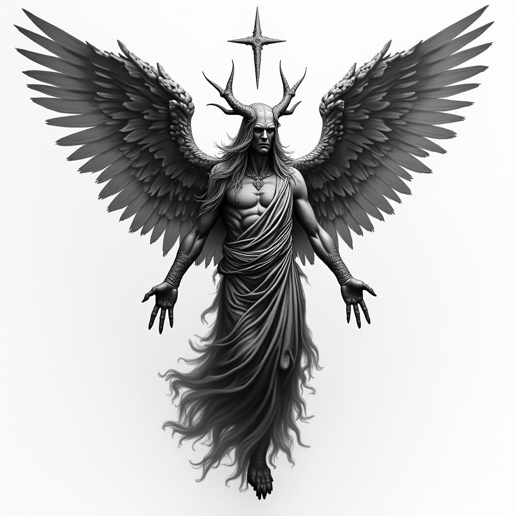 The biblical account of the apocalypse, the book of revelation in picture form.in realism tattoo style, featuring a highly detailed, lifelike, capturing every detail, photorealistic, ultra realistic, intricate shading, smooth and sharp,   - Variation 3