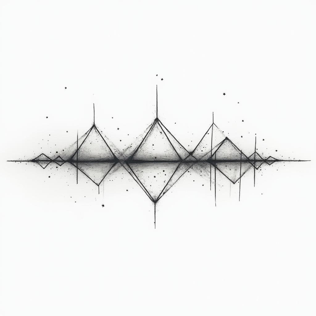The word φιλότιμο stretched horizontally across my inner forearm with river streams around itin minimalist style tattoo, featuring simple shapes and fine lines, with minimal shading and details, tiny triangles, creating a sense of balance and harmony - Variation 4